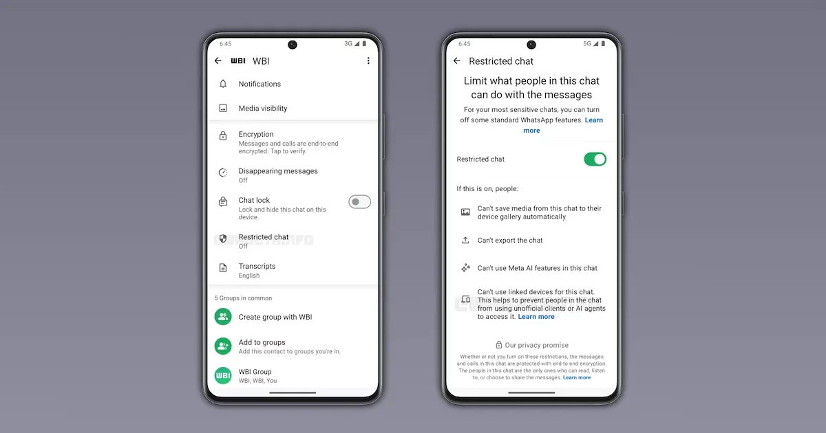 WhatsApp prepara chats restritos para usuários do Android