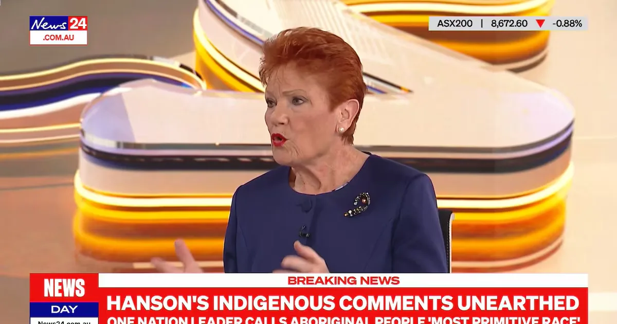 Pauline Hanson pede desculpas por comentário sobre indígenas australianos