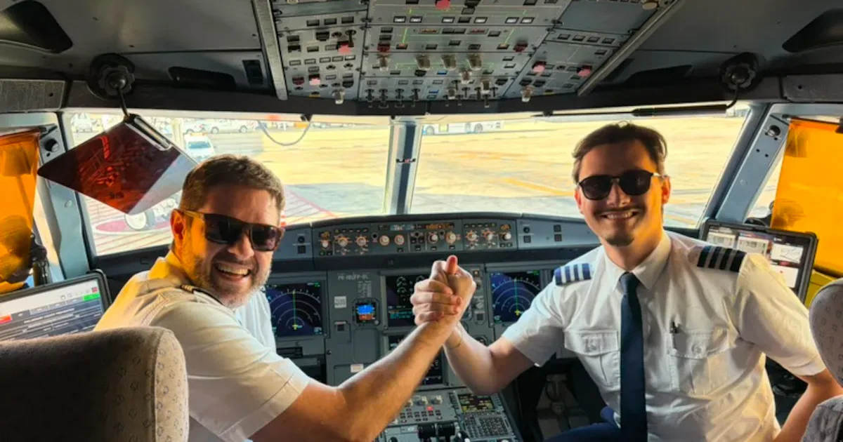 Pilotos irmãos da LATAM comandam juntos voo entre São Paulo e Buenos Aires