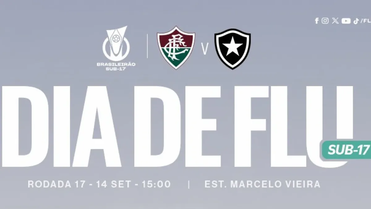 Fluminense confirma onze titular para duelo com o Botafogo no Sub-17