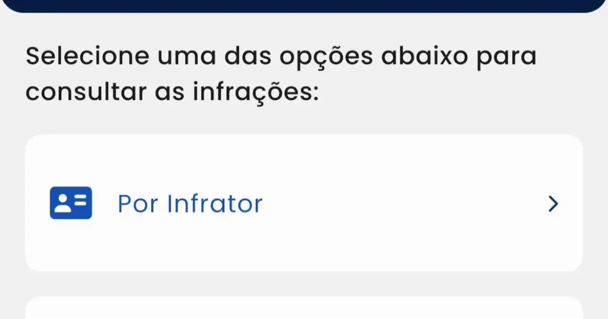 Aplicativo CNH do Brasil permite transferir pontos de multas ao motorista