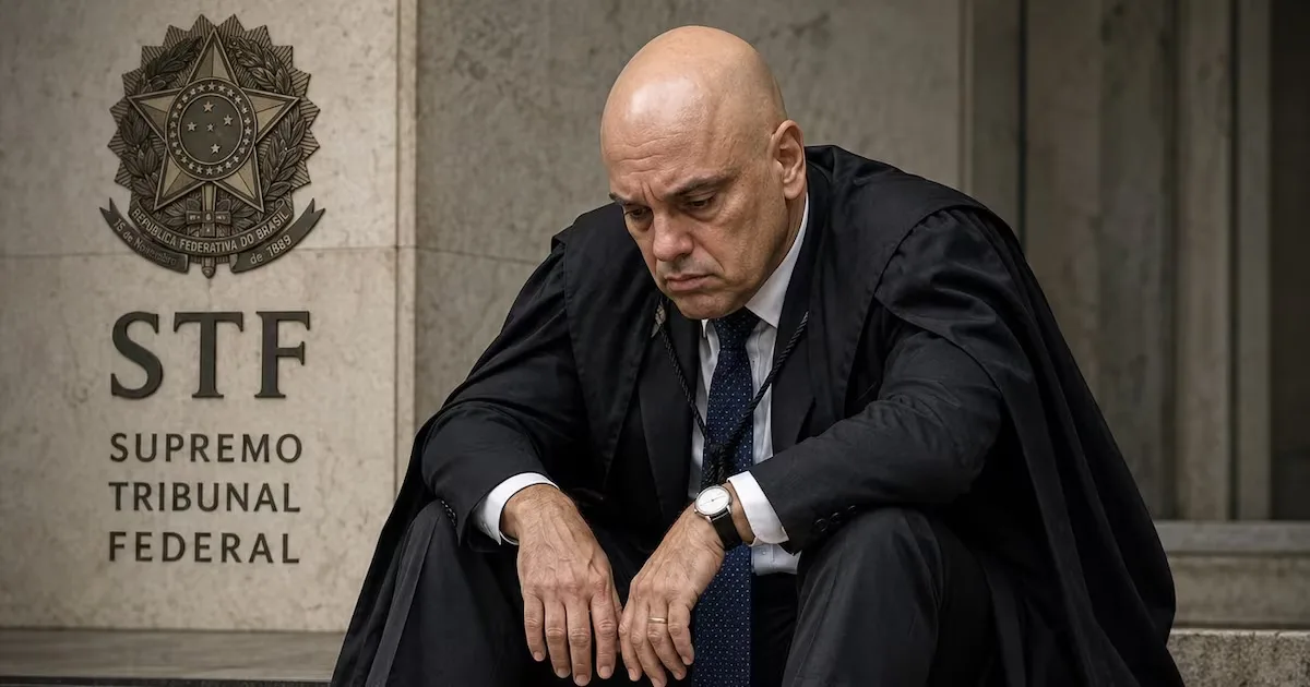 Aliado de Trump divulga imagens de Moraes com tornozeleira eletrônica