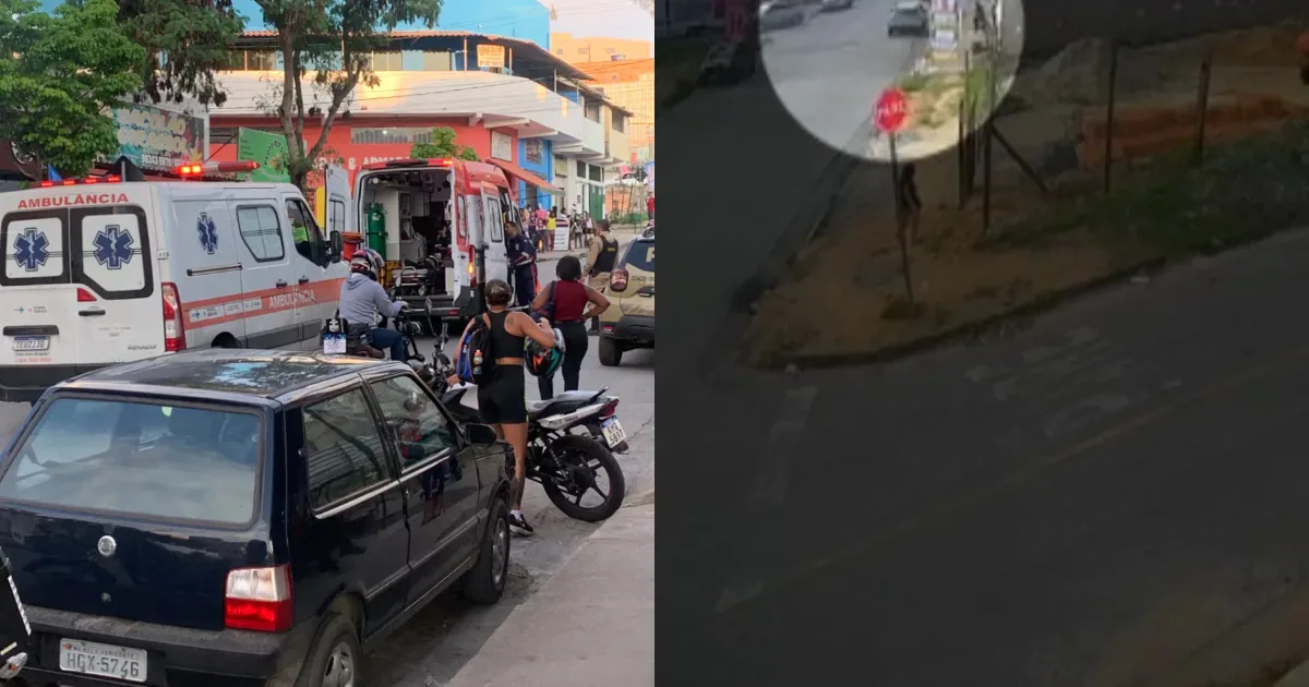 Menino fica ferido após ser atingido por moto em Vespasiano