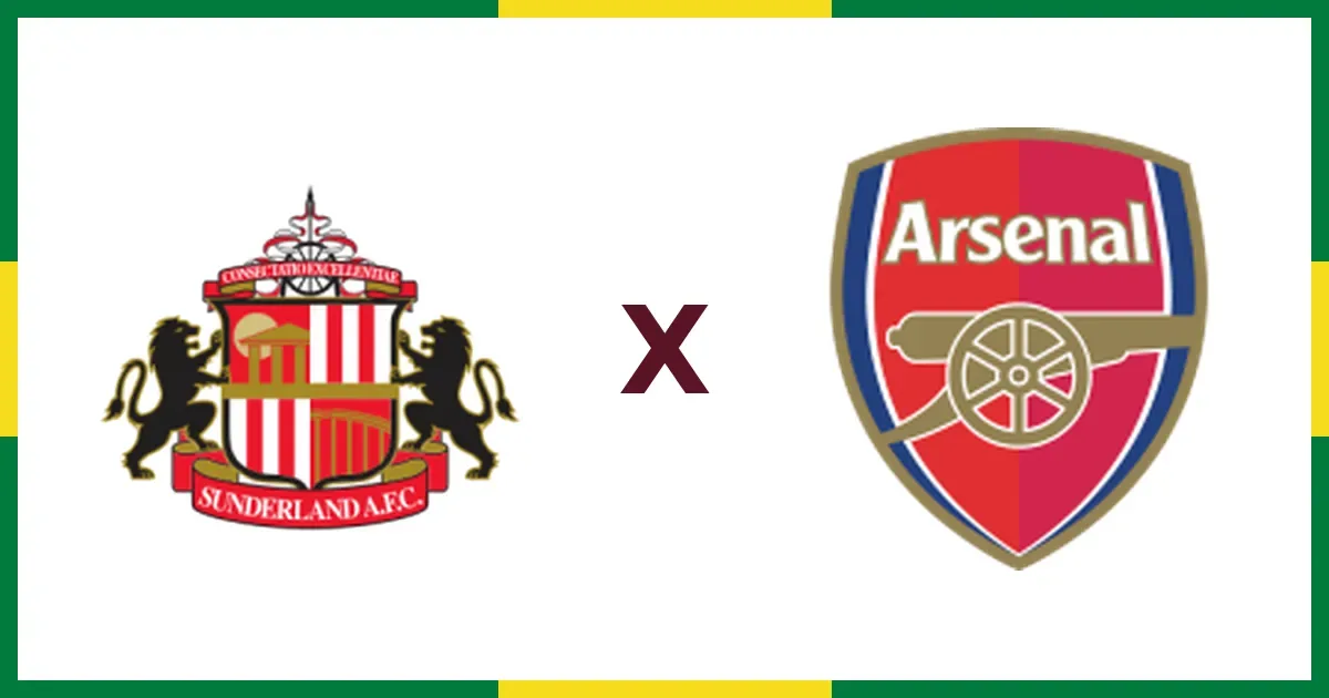 Sunderland x Arsenal: horário, transmissão e escalações prováveis
