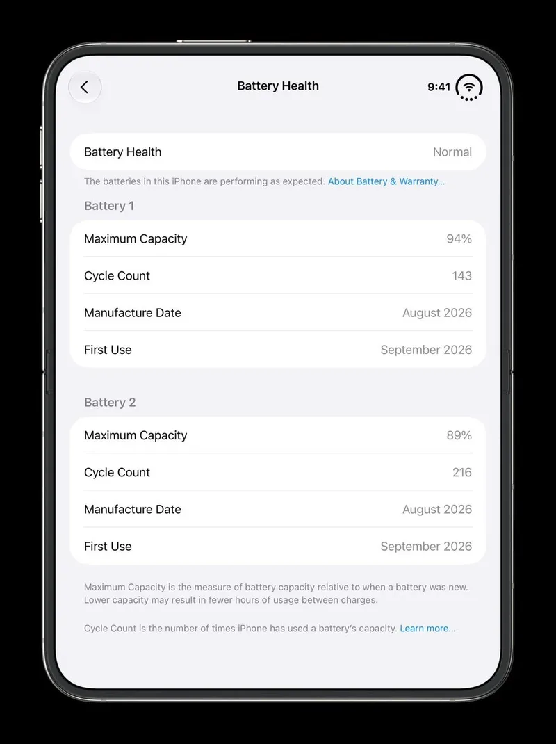 Código do iOS 27 indica mudanças na bateria e na Siri do iPhone Duo