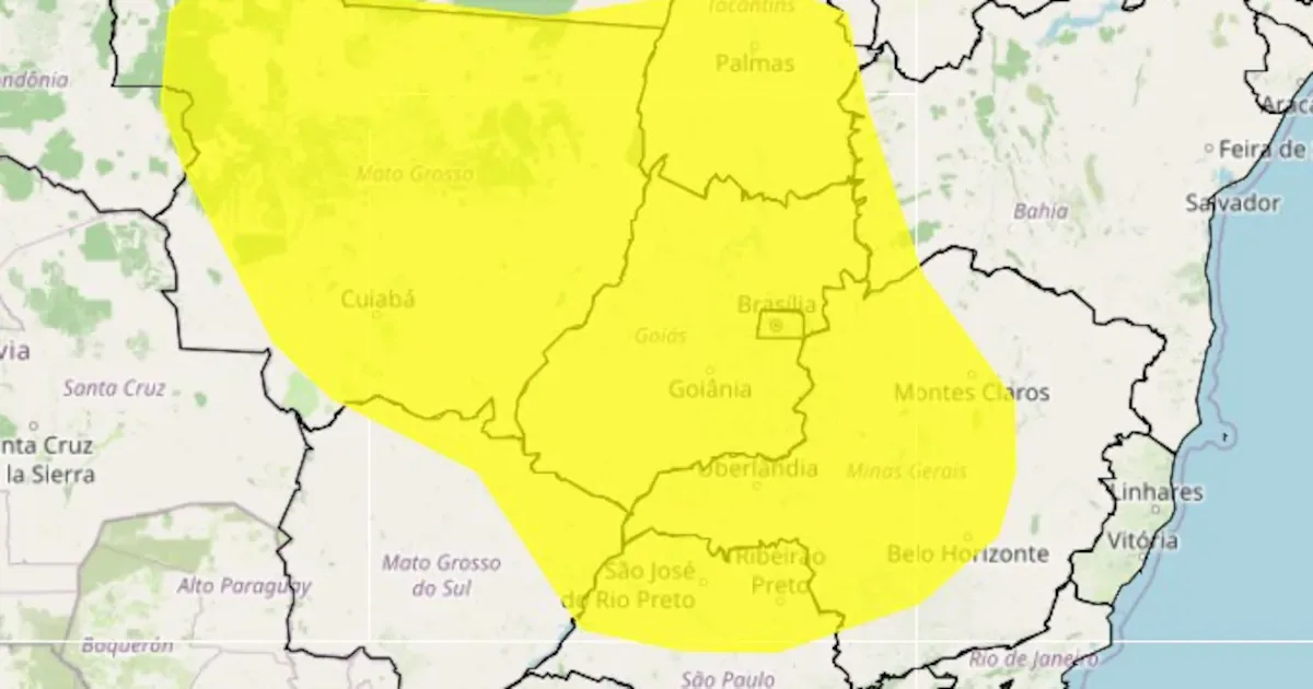 Chuva pode acumular 50 mm e causar rajadas de 60 km/h nesta terça