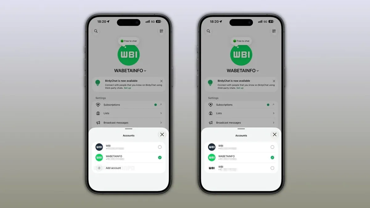 WhatsApp testa até três contas e sincronização visual entre conversas