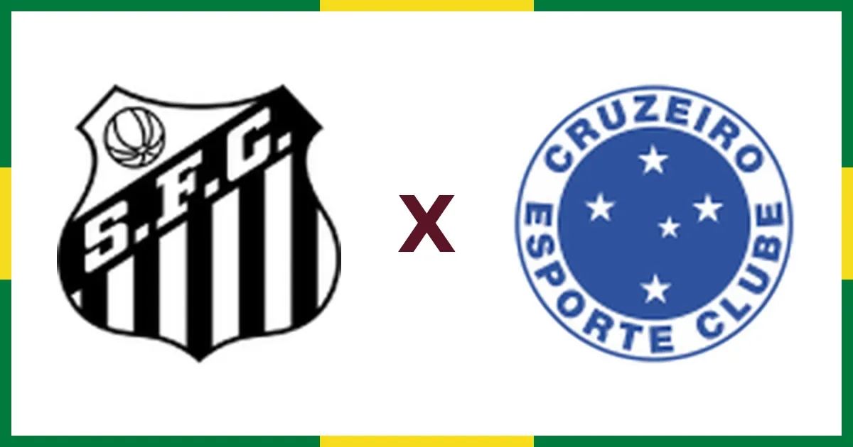 Santos x Cruzeiro: horário, transmissão e situação dos times no Brasileirão