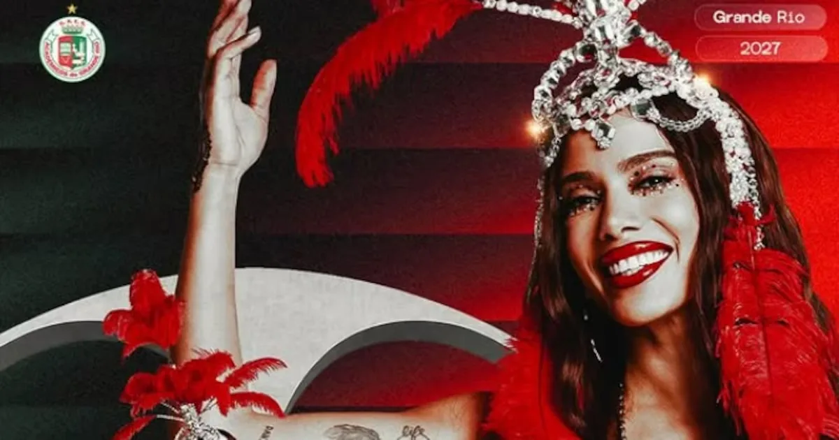 Anitta aceita convite para comandar bateria da Grande Rio em 2027