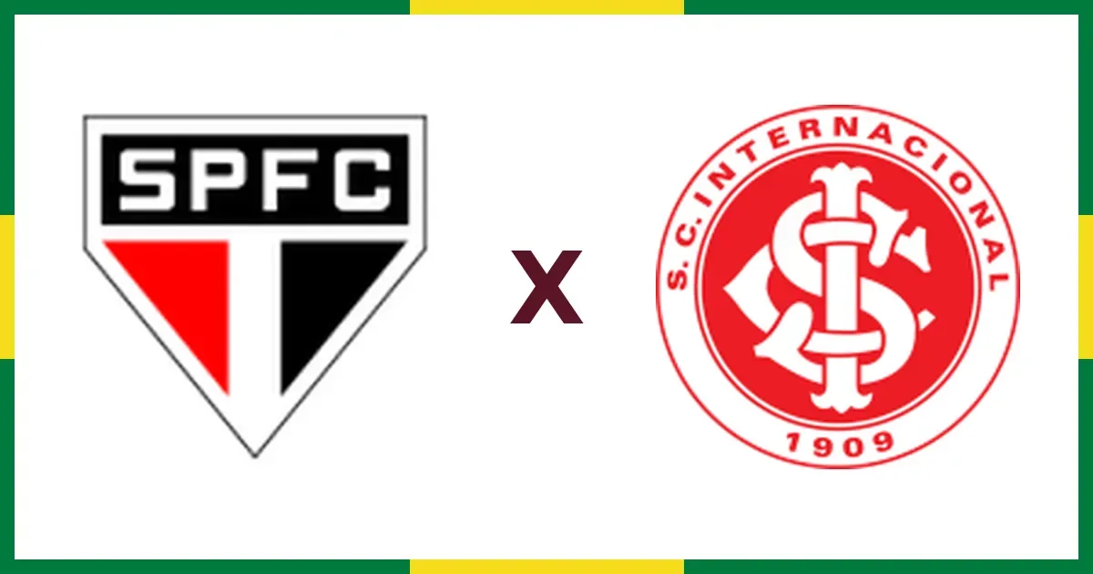 São Paulo recebe o Internacional pelo Brasileirão nesta sexta-feira
