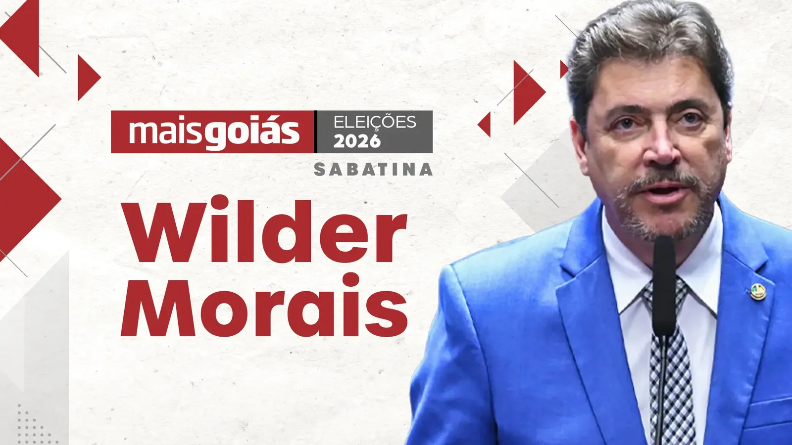 Wilder Morais participa de sabatina sobre o governo de Goiás