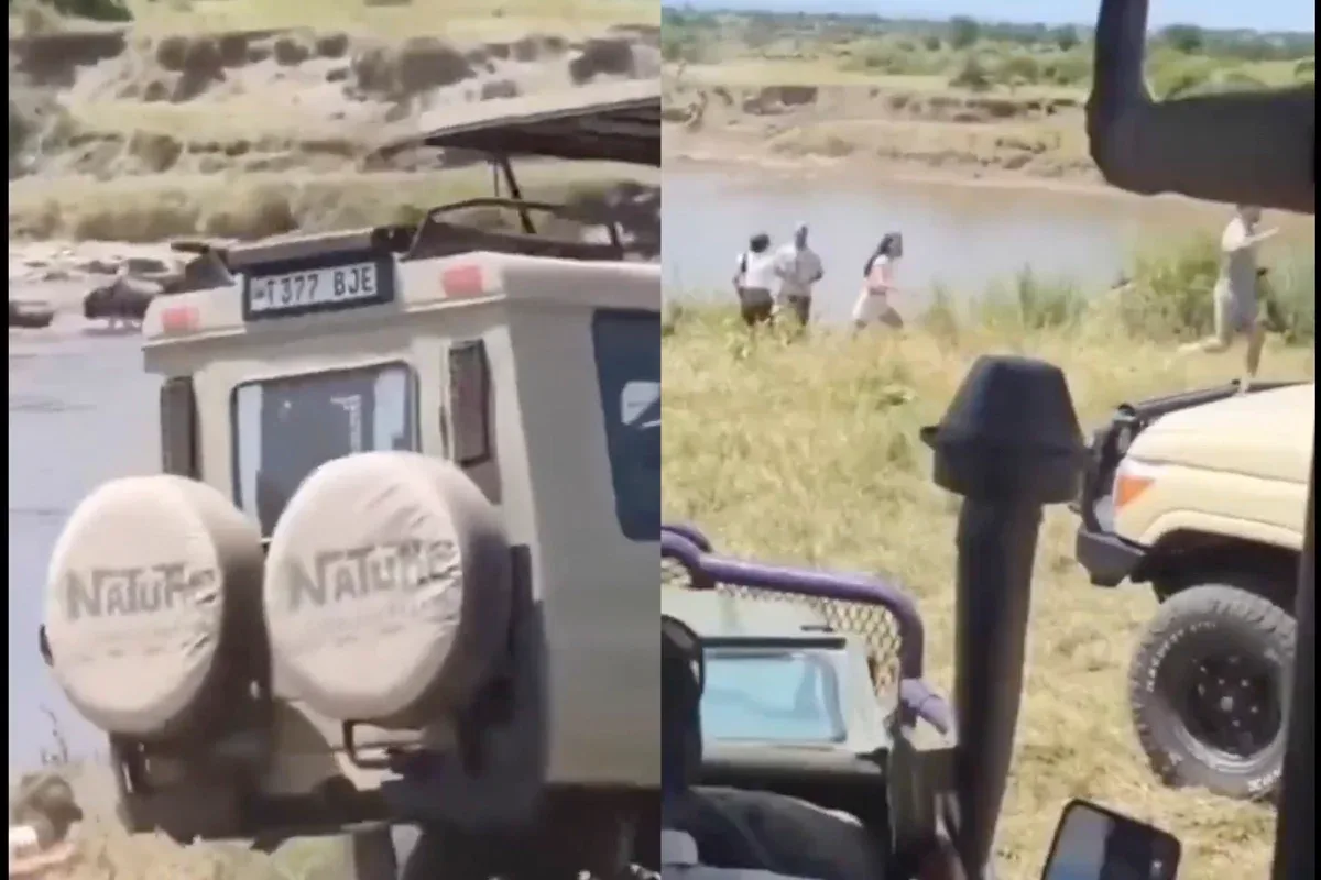 Grupo suíço abandona veículo antes de queda no Rio Mara, na Tanzânia