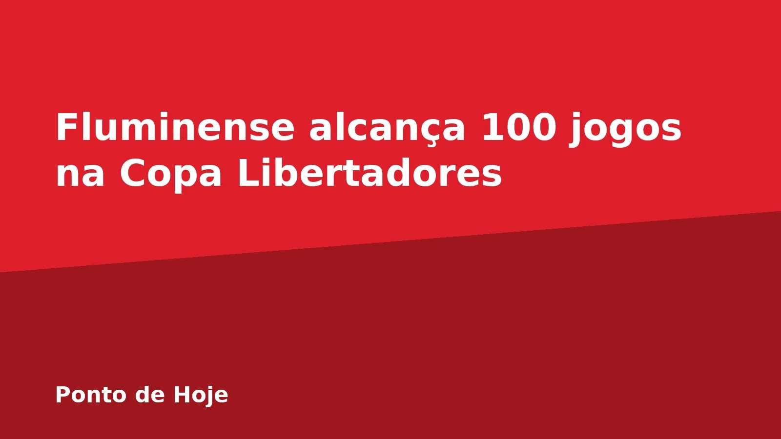Fluminense alcança 100 jogos na Copa Libertadores