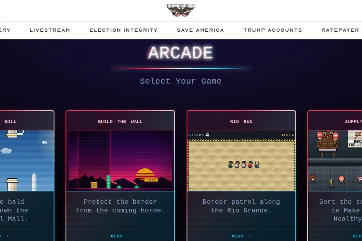 Casa Branca lança “Build the Wall”, e Tetris nega participação