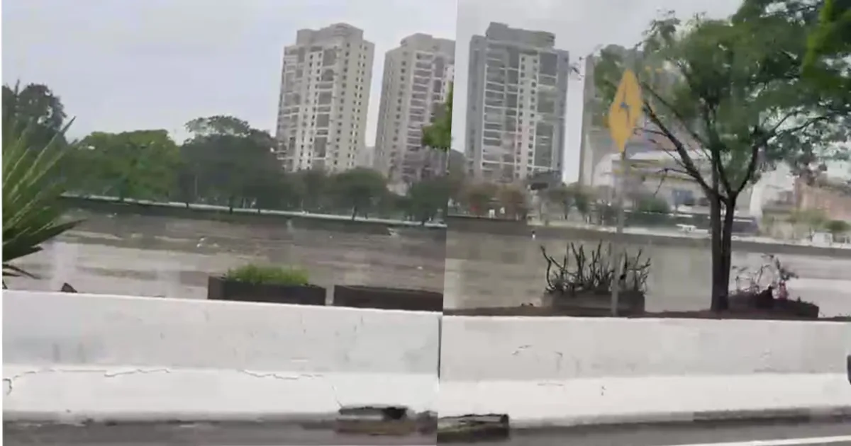 Chuva faz Rio Tietê subir e deixa capital paulista em alerta