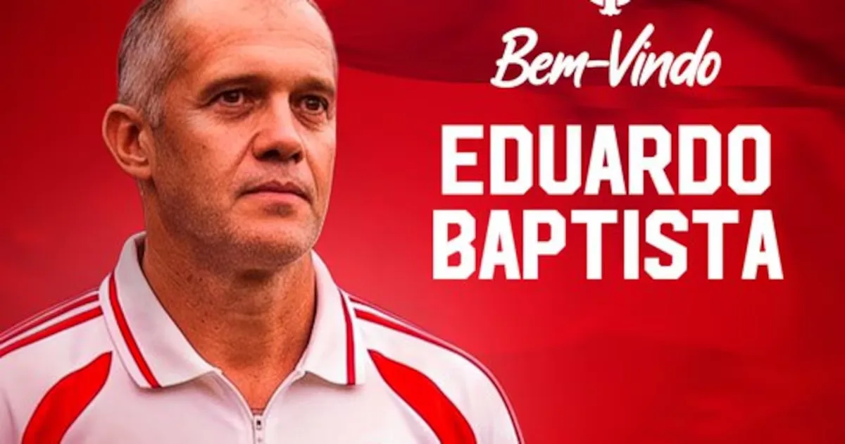 Internacional confirma Eduardo Baptista em reação contra risco de queda
