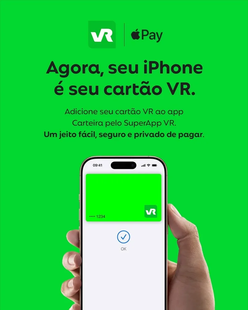 Cartões VR e débito da CAIXA passam a funcionar no Apple Pay