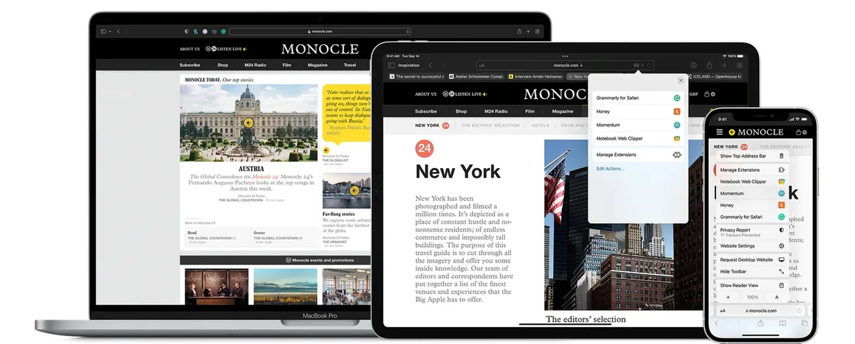 Safari: ajustes que podem recuperar a sincronização das extensões