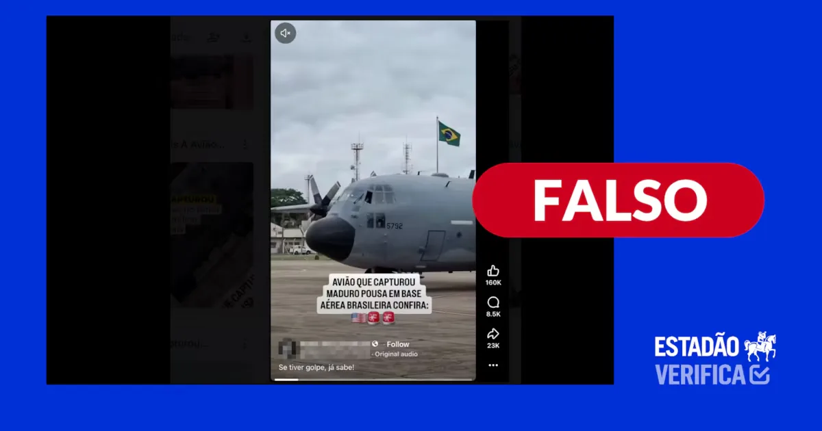 Avião usado na captura de Maduro deixou o Brasil em 24 de setembro