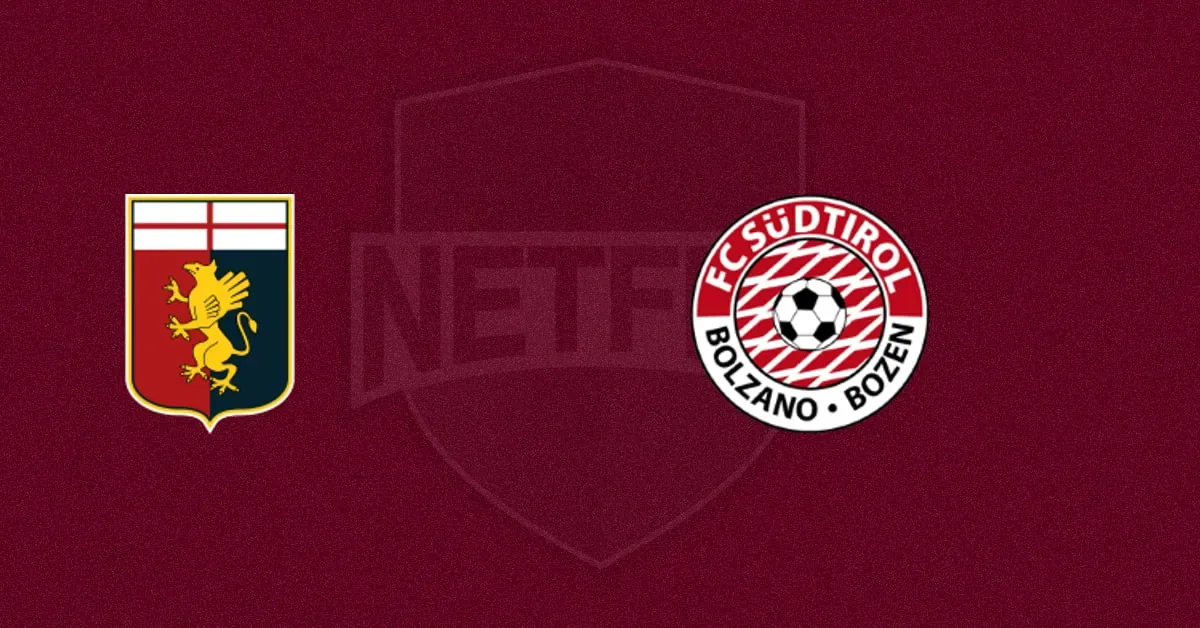 Genoa enfrenta Südtirol pela segunda fase da Copa Itália