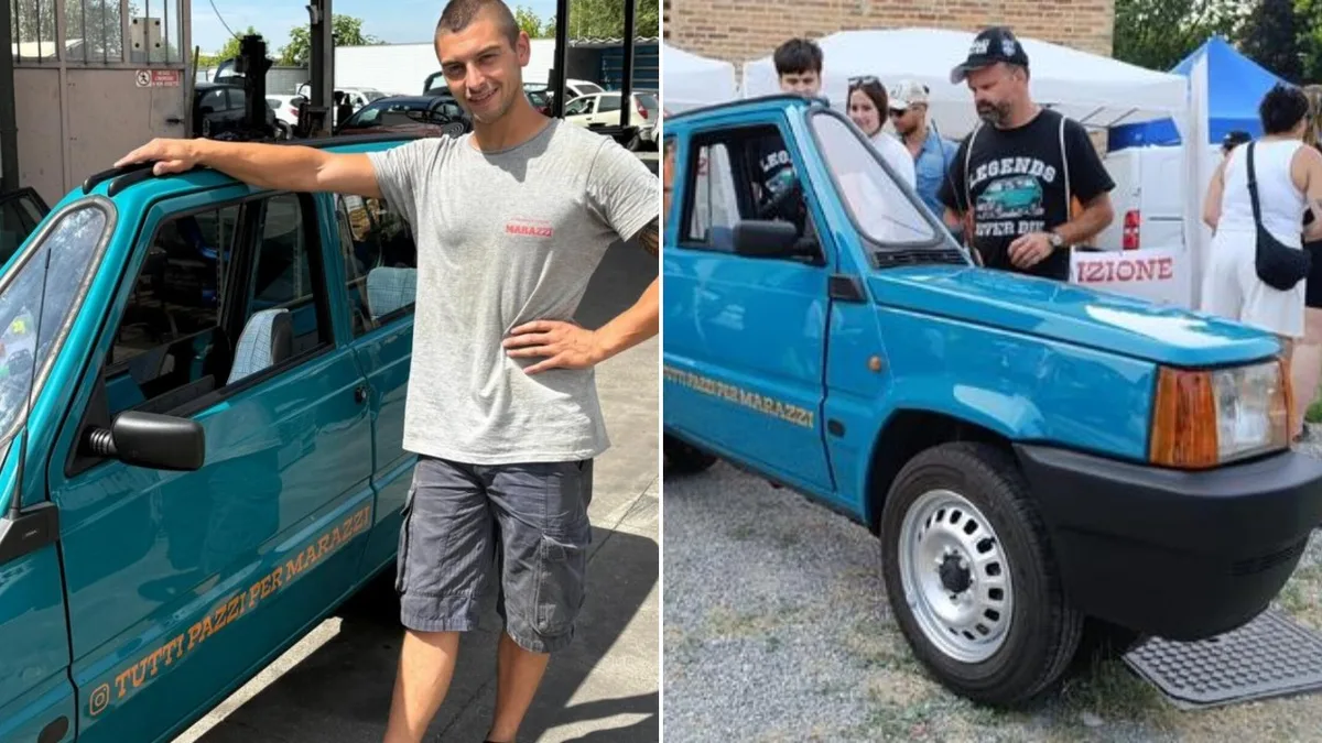 Fiat Panda estreito de 50,20 cm entra para o Guinness