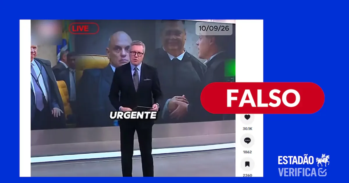 Vídeo falso usa imagem de jornalista para inventar operação da PF em aeroportos