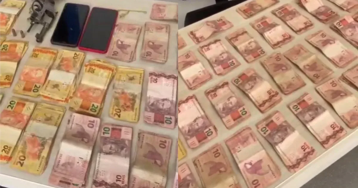 PM recupera R$ 14.065 e prende dois adultos após assalto em Cajazeiras