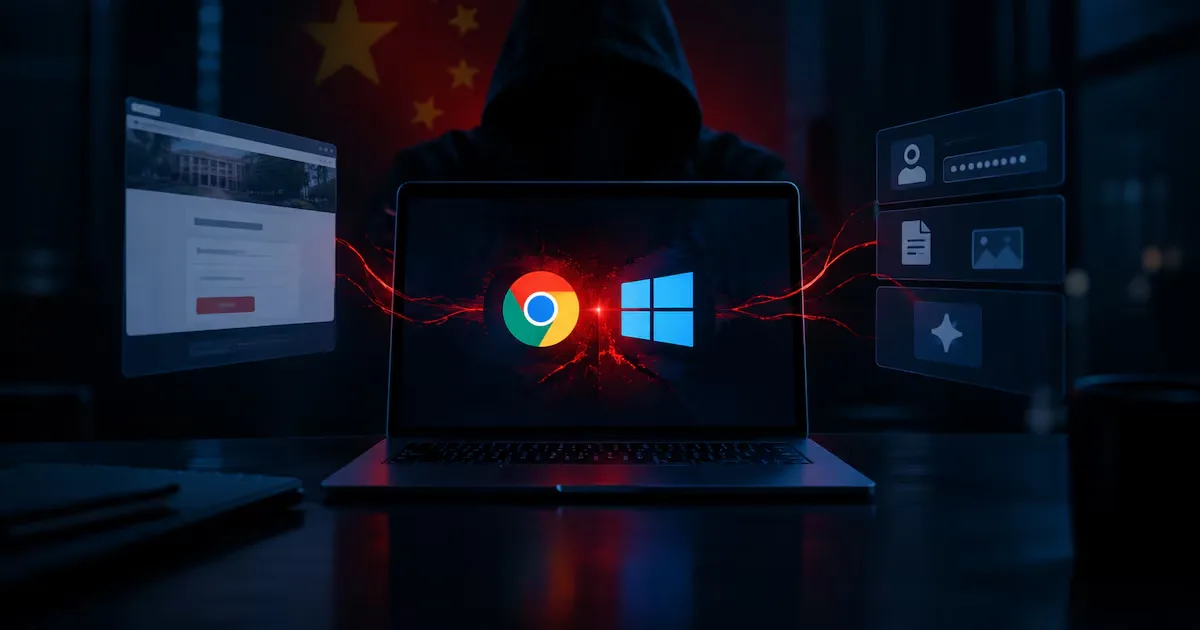 Grupo ligado à China explora falhas do Chrome e do Windows contra governos asiáticos