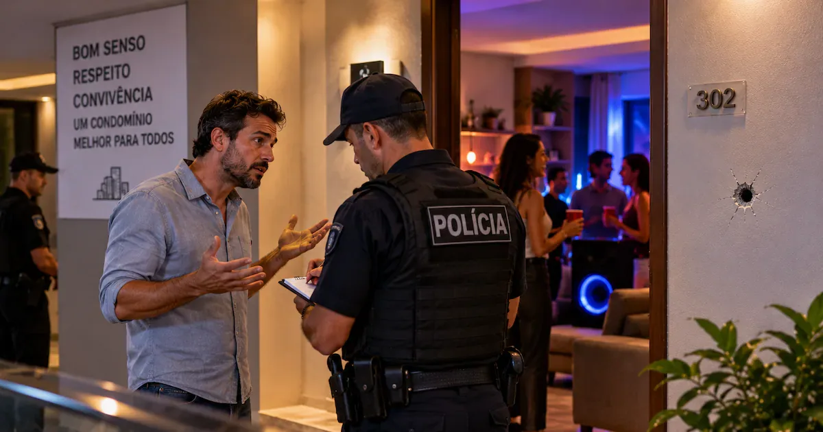 Reclamação por som alto acaba em disparos dentro de condomínio