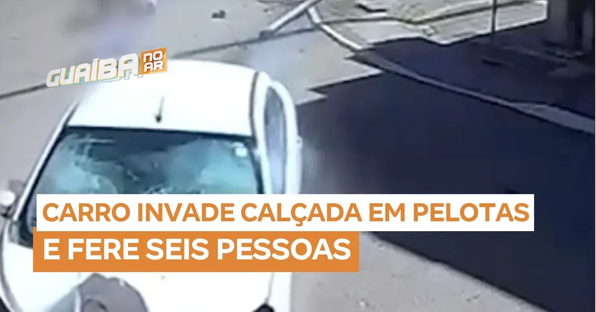 Motorista sofre mal súbito e carro atinge seis pessoas em Pelotas