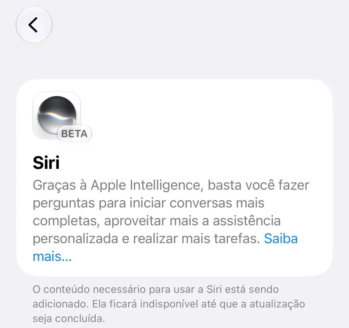 iOS 27.2 terá Siri AI em português e novo app Saúde