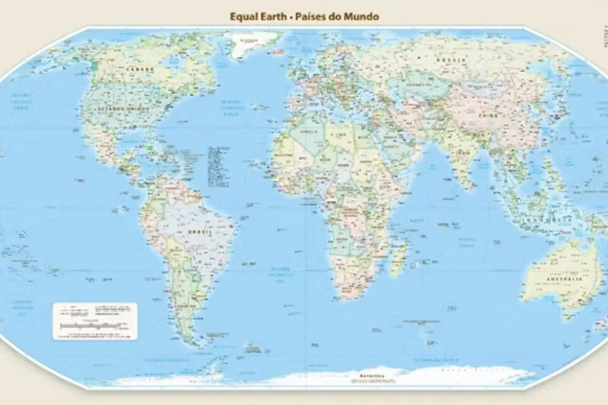 Projeção Terra Igual ganha apoio da ONU para representar continentes