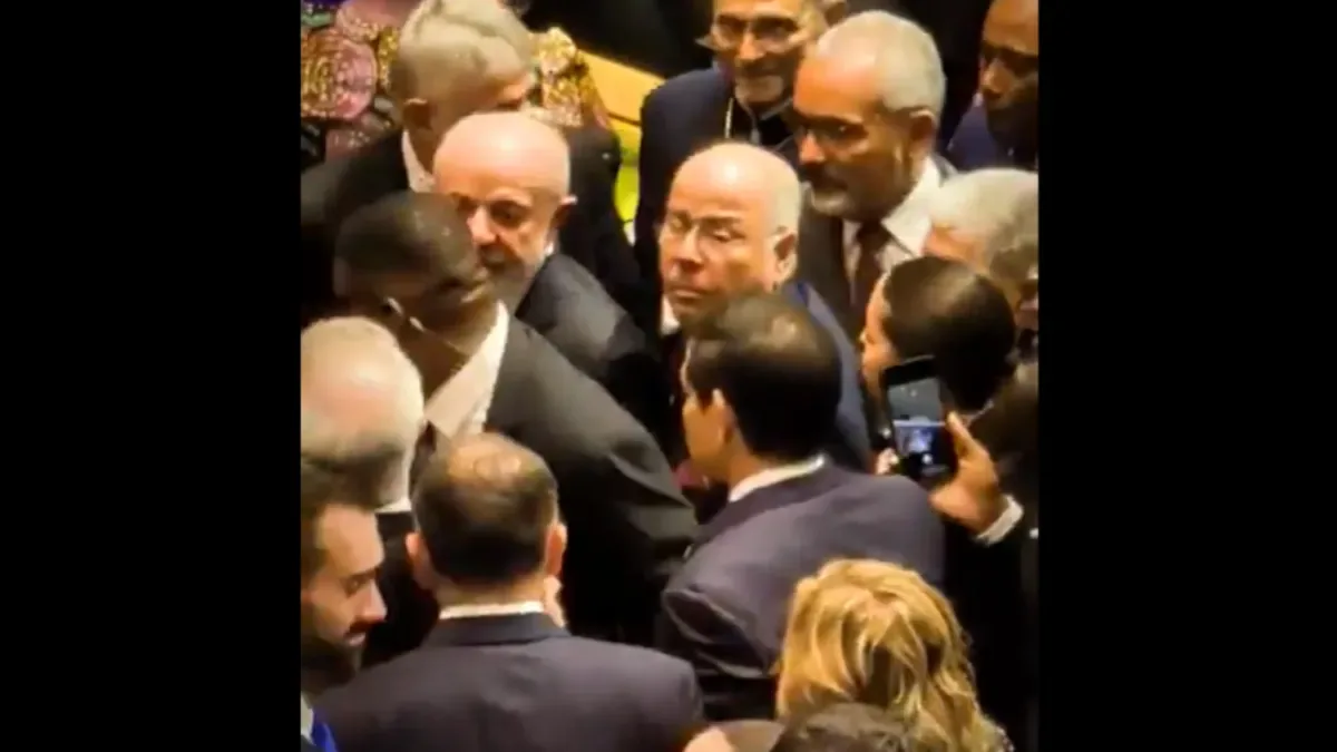 Rubio se aproxima de Lula durante sessão da Assembleia Geral da ONU