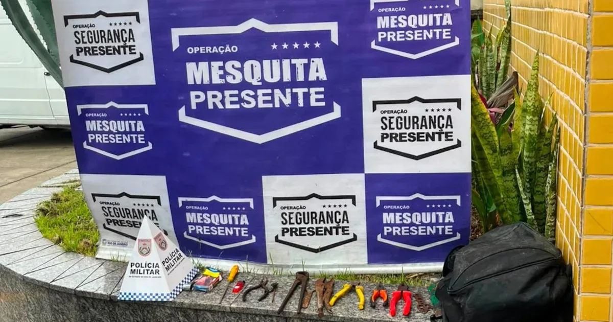 Tubulação de cobre é recuperada após prisão em Mesquita
