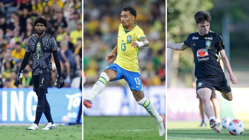 Hugo Souza, Matheuzinho e Bidon ficam à disposição contra a Austrália