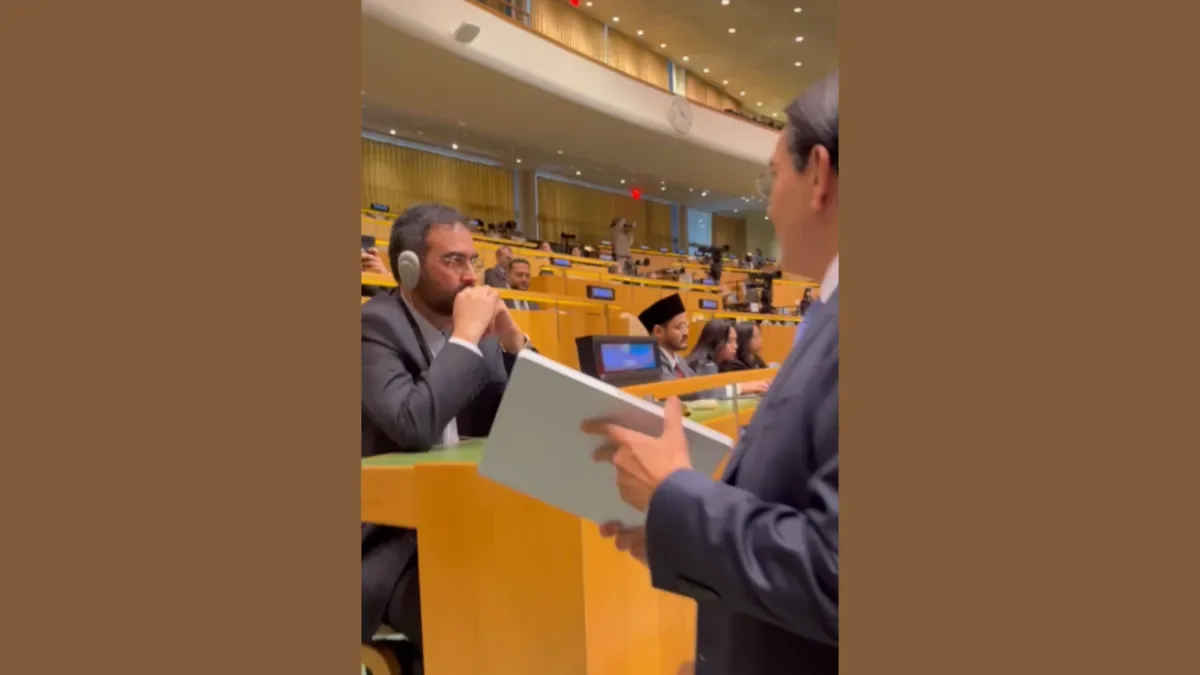 Embaixador de Israel aborda diplomata iraniano com aparelho Starlink na ONU