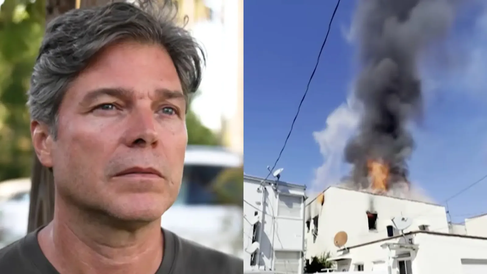 Erik Marmo relata fuga de incêndio que destruiu parte de apartamento em Los Angeles
