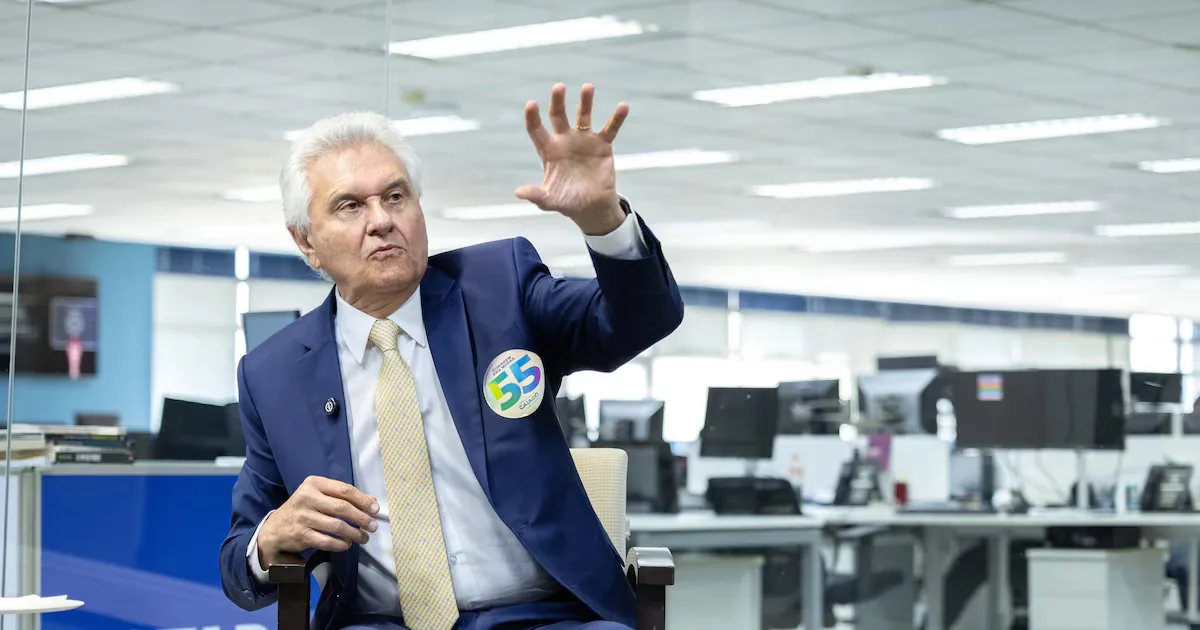 Caiado diz que votar em Lula ou Flávio Bolsonaro é como apostar no tigrinho