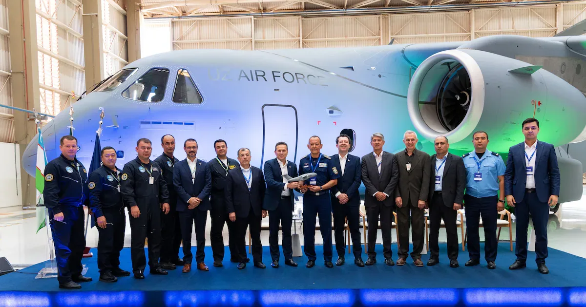 Embraer entrega C-390 Millennium ao Uzbequistão em Gavião Peixoto