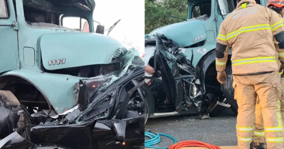 Colisão frontal na BR-230 deixa dois mortos e um ferido grave