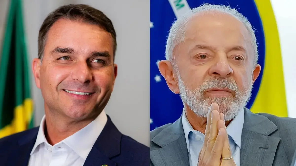 Lula marca 48% contra 45% de Flávio Bolsonaro em simulação de 2º turno