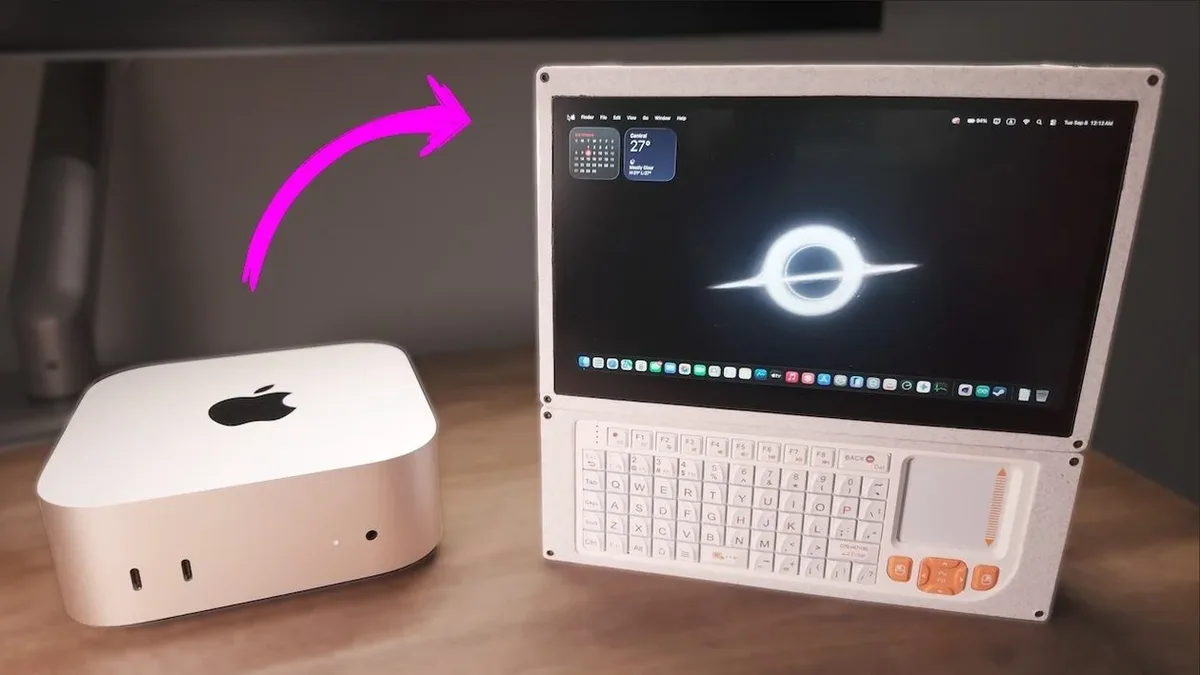 Mac mini M4 ganha versão portátil com tela sensível ao toque e teclado