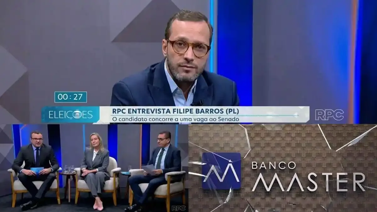 Filipe Barros passa pela RPC sem explicar elo com caso Master