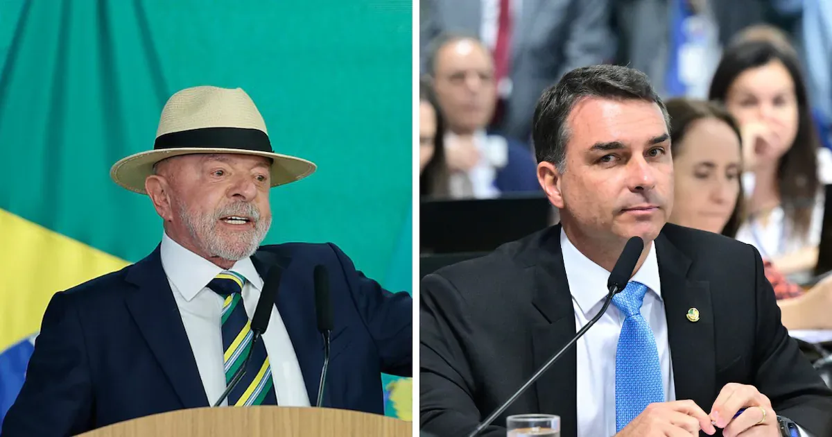 Lula e Flávio Bolsonaro têm 41% no segundo turno, aponta Quaest
