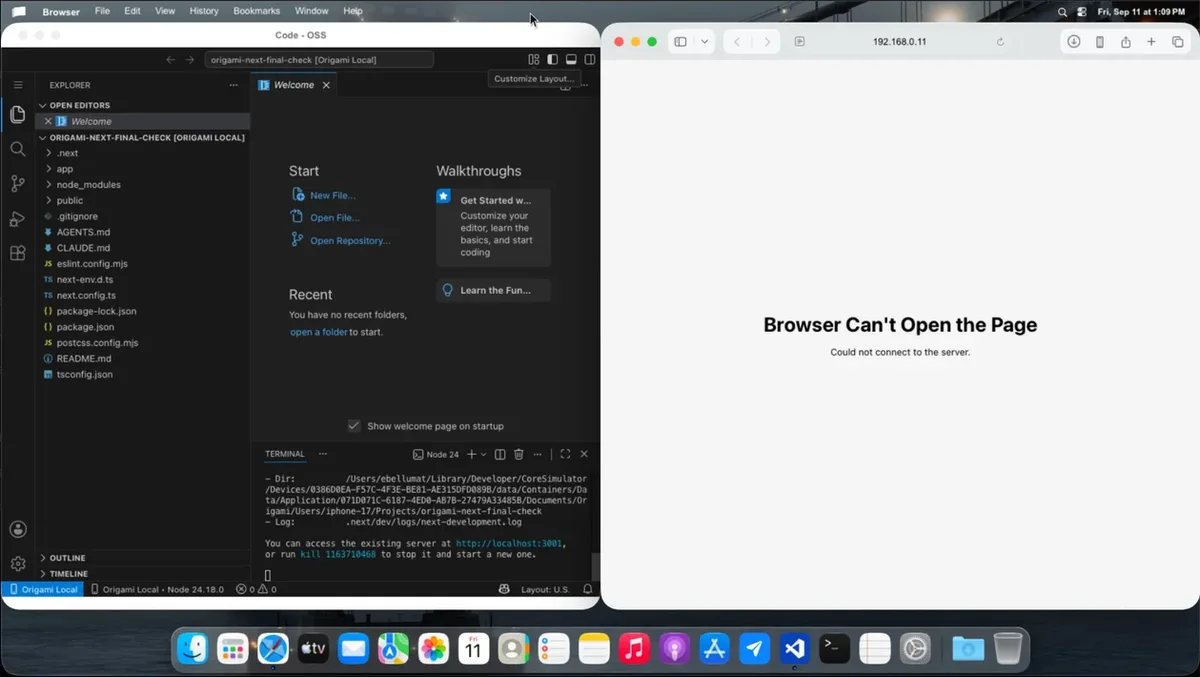 Origami leva multitarefa e programação do iPhone para monitor externo