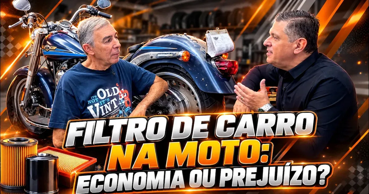 Peças de carro na moto podem afetar segurança e funcionamento