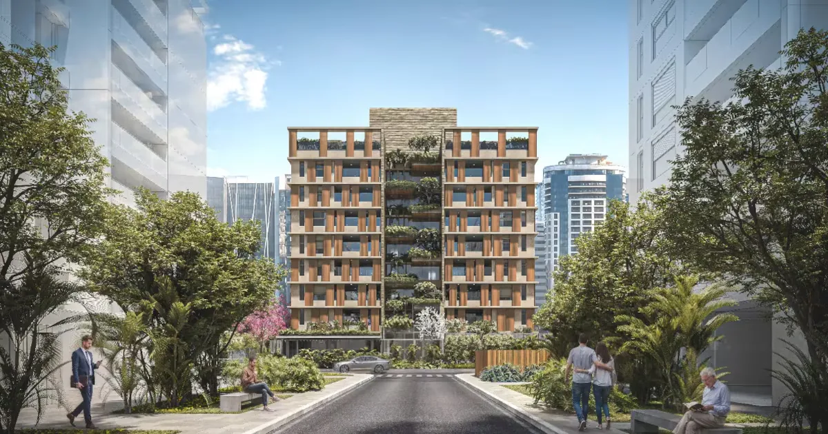 Rua do Itaim Bibi recebe projeto residencial com área verde e três prédios