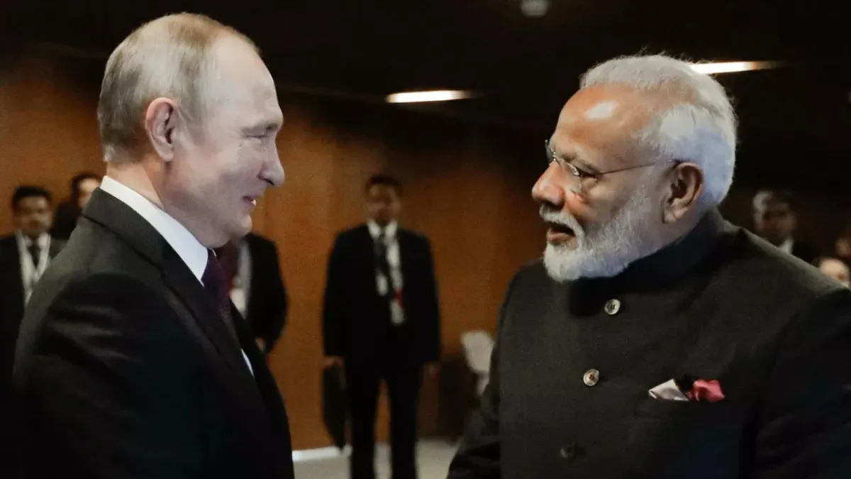 Putin defende parceria com a Índia em rotas comerciais e paz na Ucrânia