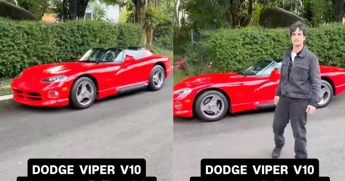 Dodge Viper de Fiuk entra à venda por R$ 780 mil; faixa de mercado chega a R$ 800 mil