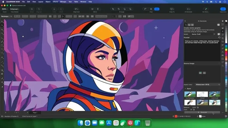 CorelDRAW 2026 ganha geração de arte vetorial por inteligência artificial
